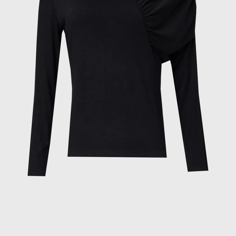 Blank NYC Black Long Sleeve Top